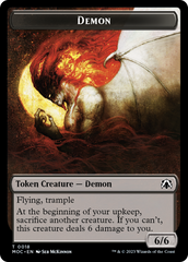 Angel (3) // Demon Double-Sided Token [March of the Machine Commander Tokens] | Silver Goblin