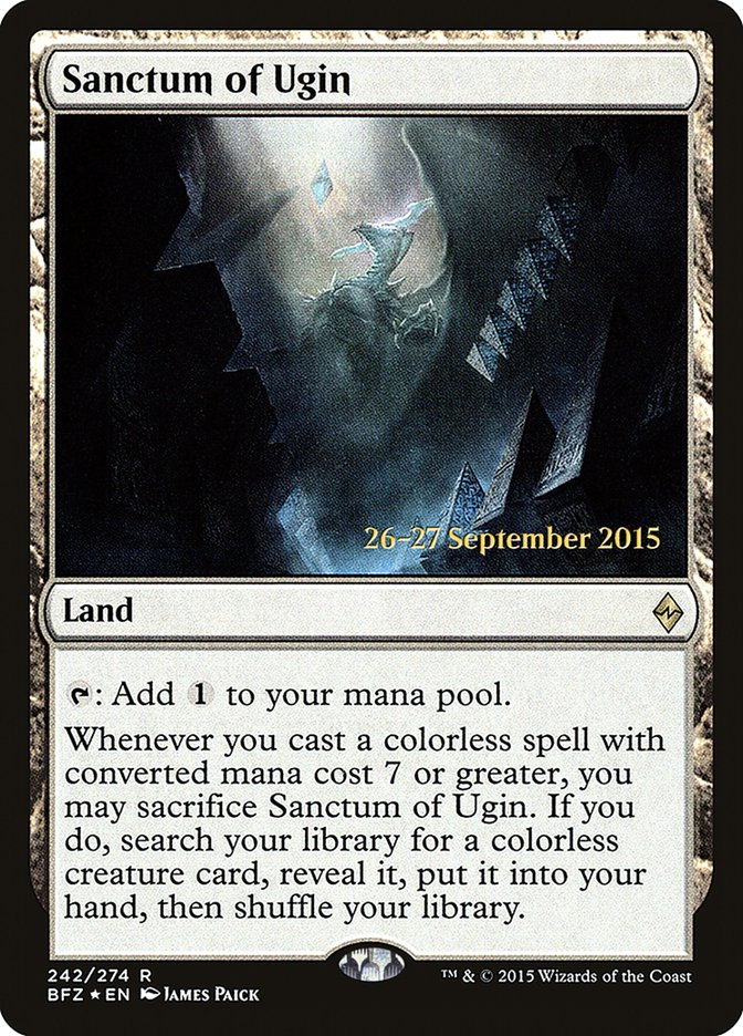 Sanctum of Ugin [Battle for Zendikar Prerelease Promos] | Silver Goblin