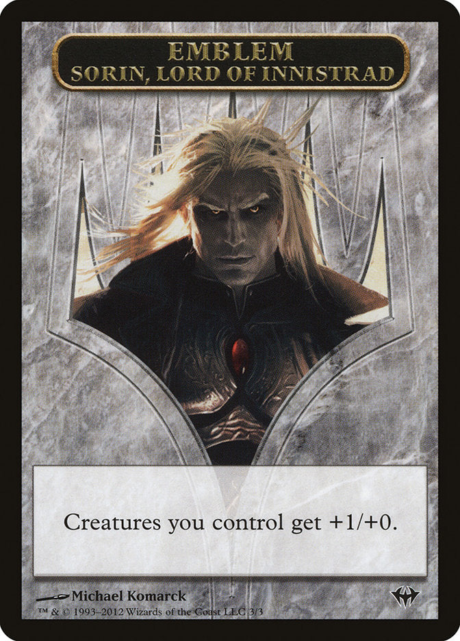 Sorin, Lord of Innistrad Emblem [Dark Ascension Tokens] | Silver Goblin