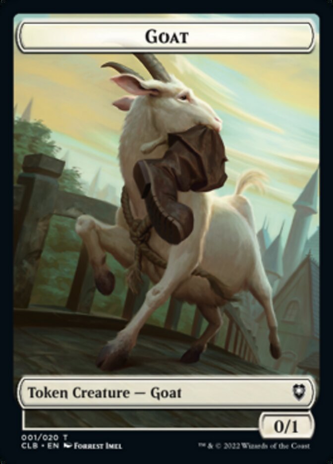 Treasure // Goat Double-Sided Token [Commander Legends: Battle for Baldur's Gate Tokens] | Silver Goblin