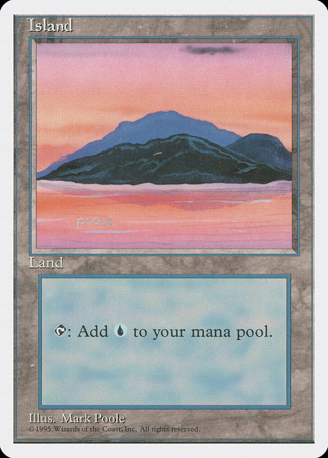 Island (Sunset / Signature on Left) [Fourth Edition] | Silver Goblin