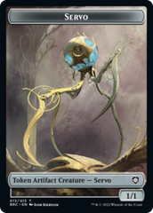 Servo // Construct (005) Double-Sided Token [The Brothers' War Commander Tokens] | Silver Goblin