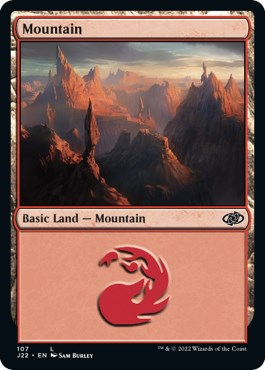 Mountain (107) [Jumpstart 2022] | Silver Goblin