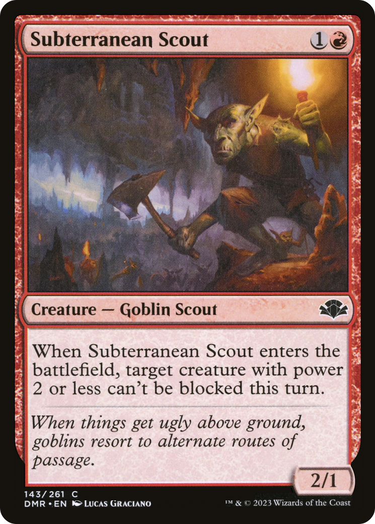 Subterranean Scout [Dominaria Remastered] | Silver Goblin