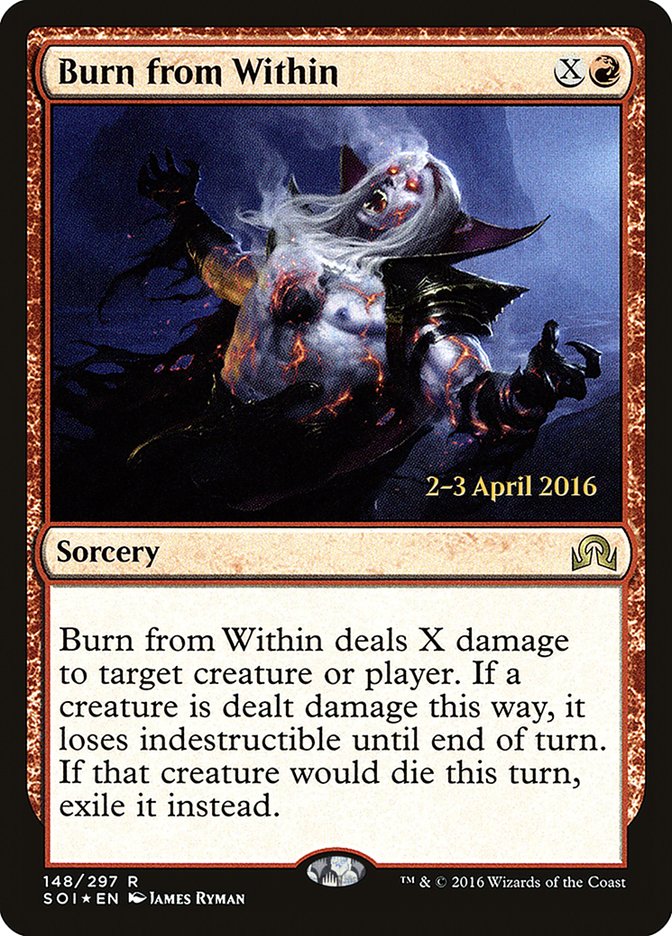 Burn from Within [Shadows over Innistrad Prerelease Promos] | Silver Goblin