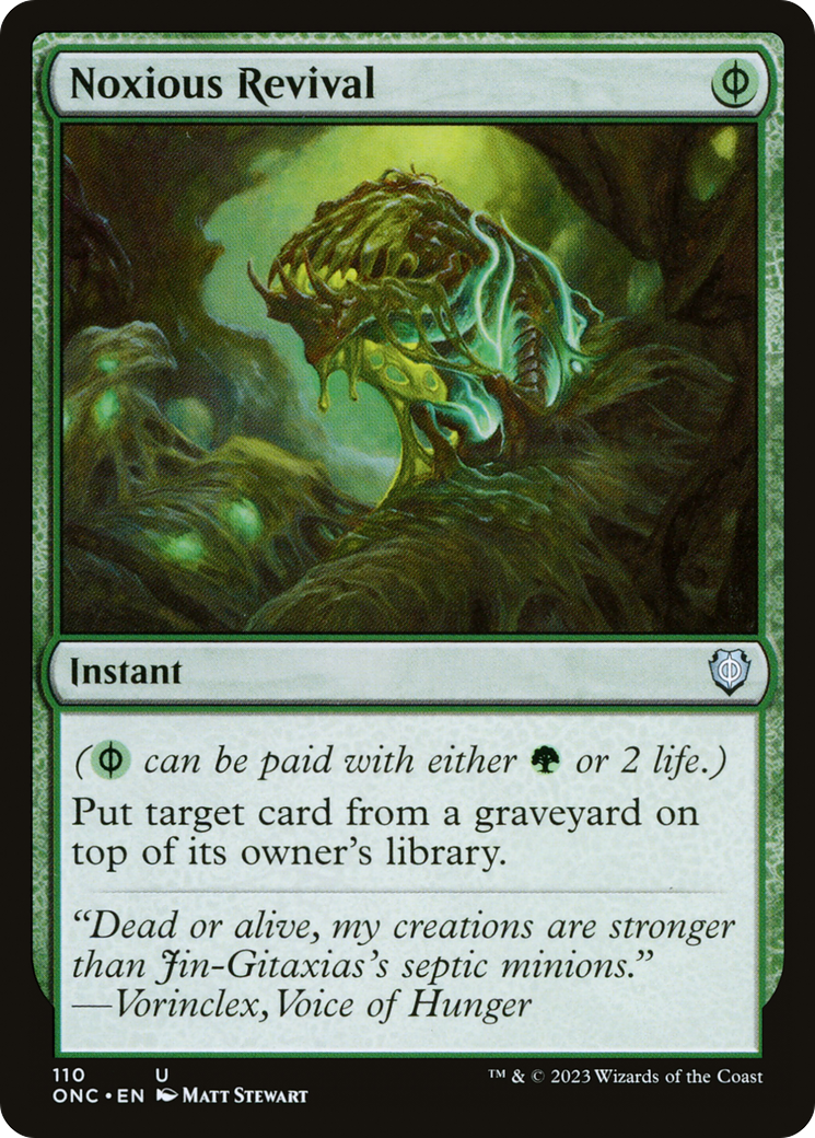 Noxious Revival [Phyrexia: All Will Be One Commander] | Silver Goblin