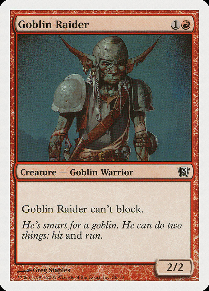 Goblin Raider [Ninth Edition] | Silver Goblin