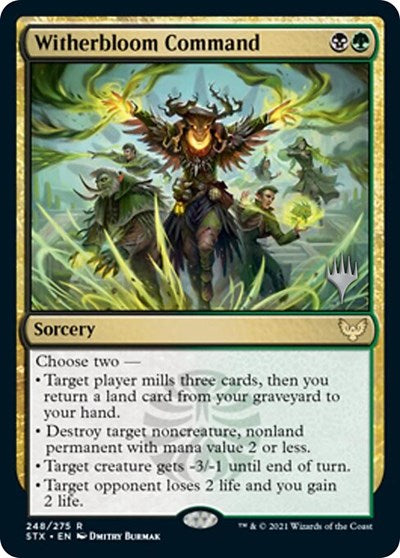 Witherbloom Command (Promo Pack) [Strixhaven: School of Mages Promos] | Silver Goblin