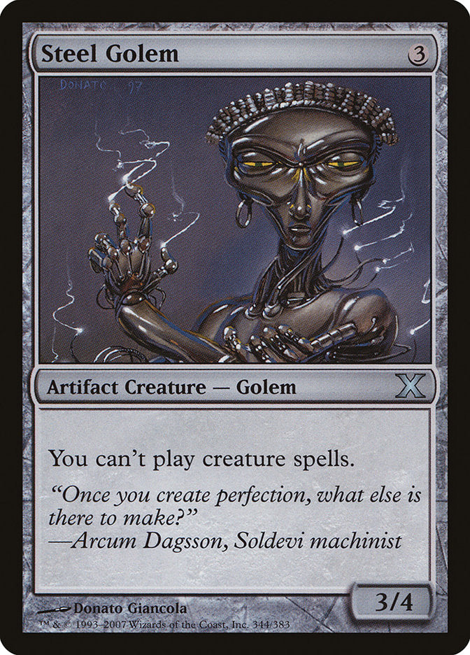 Steel Golem [Tenth Edition] | Silver Goblin