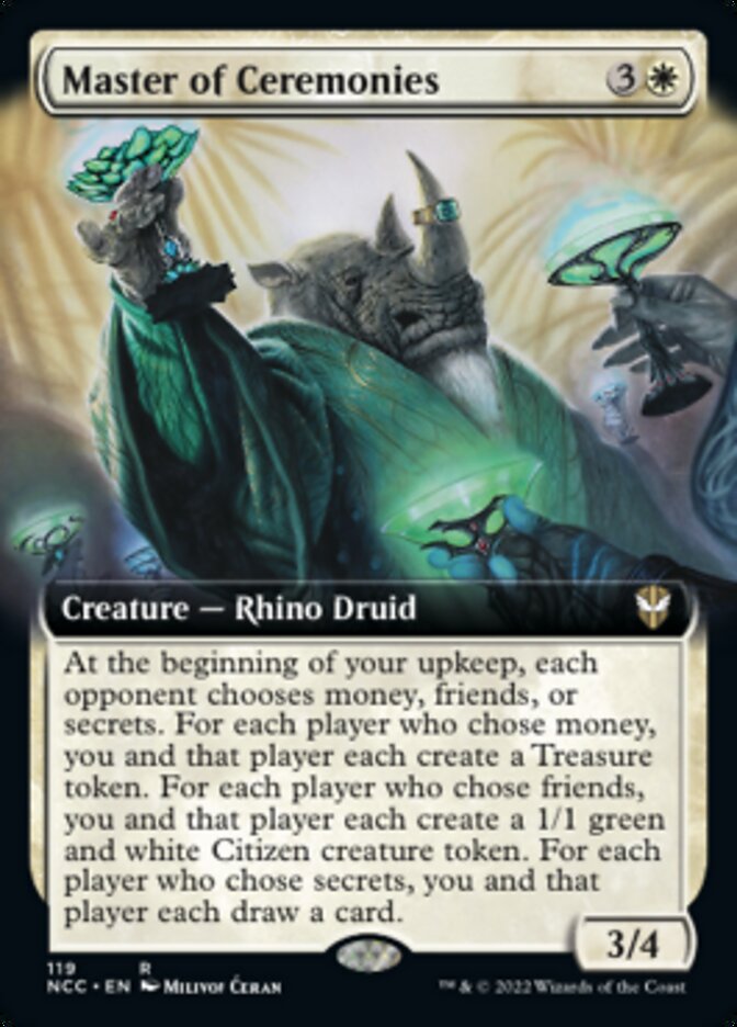 Master of Ceremonies (Extended Art) [Streets of New Capenna Commander] | Silver Goblin