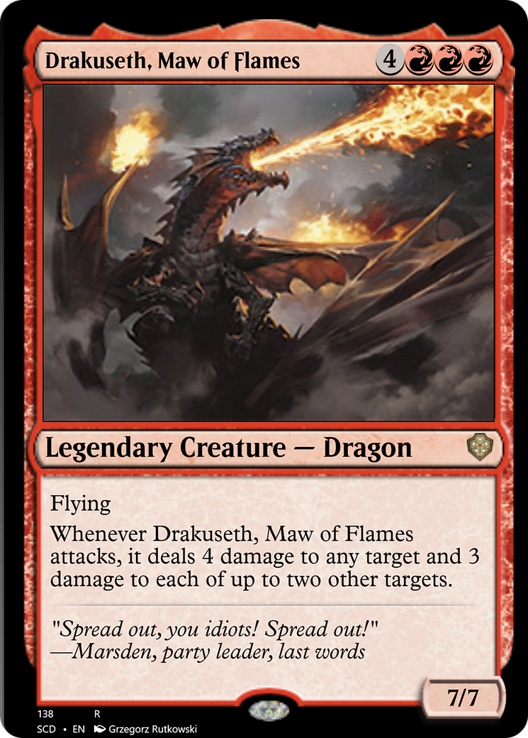 Drakuseth, Maw of Flames [Starter Commander Decks] | Silver Goblin