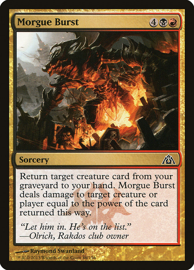 Morgue Burst [Dragon's Maze] | Silver Goblin