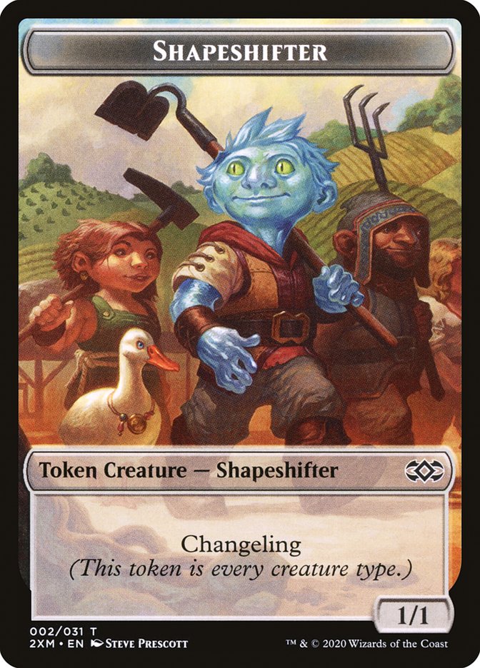 Myr (007) // Shapeshifter Double-Sided Token [Double Masters Tokens] | Silver Goblin