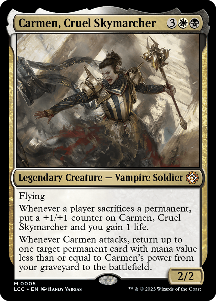 Carmen, Cruel Skymarcher [The Lost Caverns of Ixalan Commander] | Silver Goblin