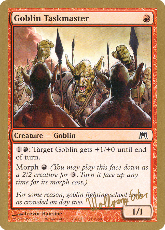 Goblin Taskmaster (Wolfgang Eder) [World Championship Decks 2003] | Silver Goblin