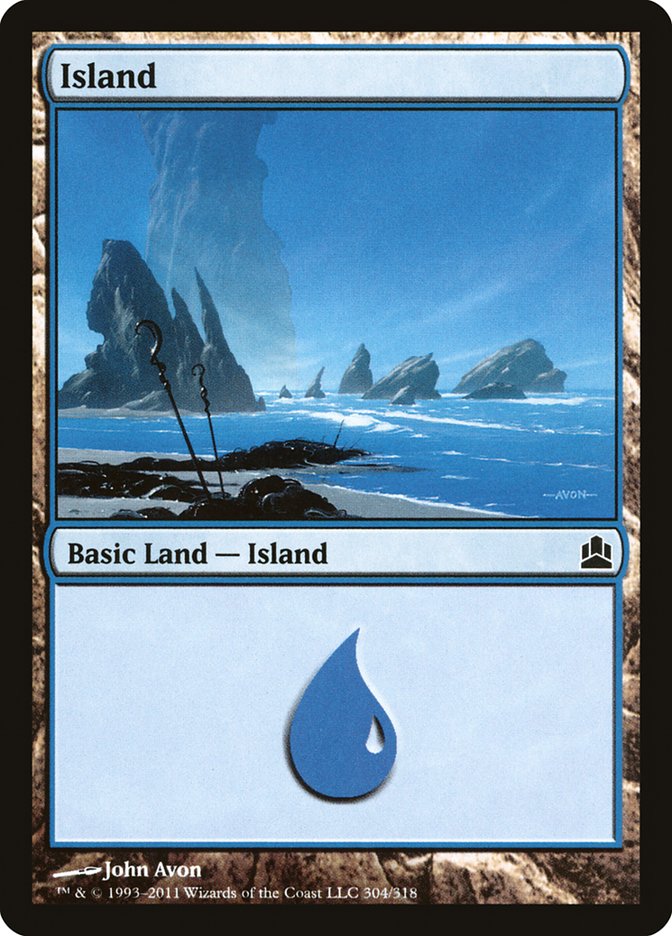 Island (304) [Commander 2011] | Silver Goblin