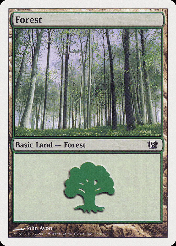 Forest (350) [Eighth Edition] | Silver Goblin