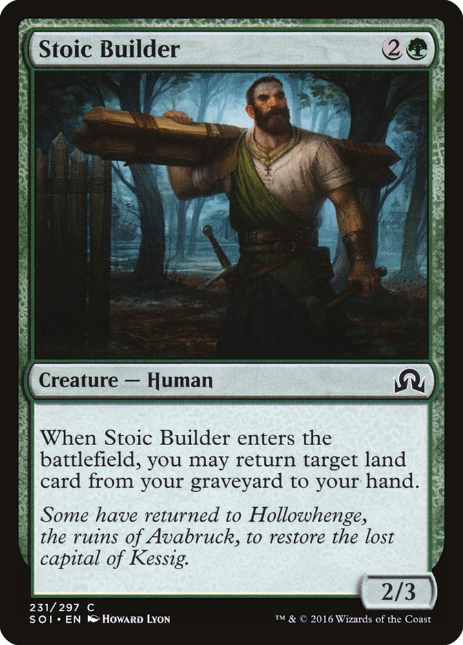 Stoic Builder [Shadows over Innistrad] | Silver Goblin