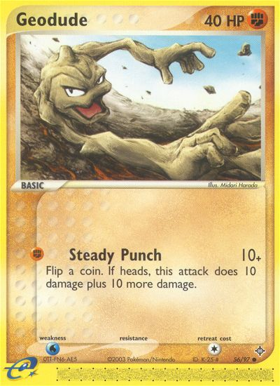 Geodude (56/97) [EX: Dragon] | Silver Goblin