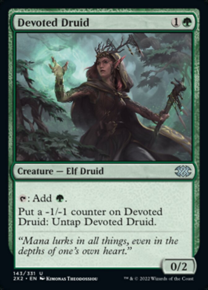 Devoted Druid [Double Masters 2022] | Silver Goblin