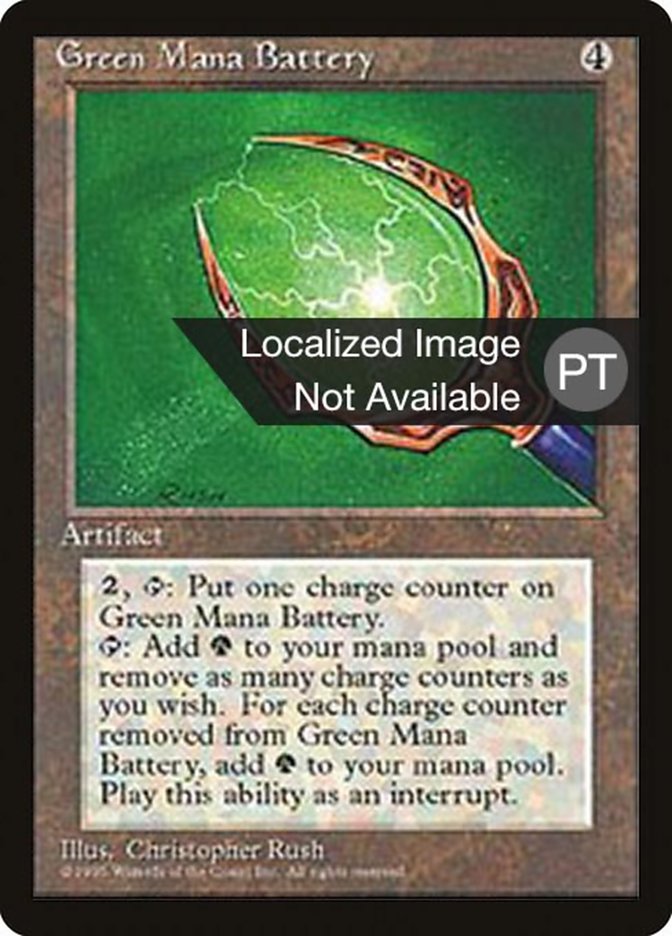 Green Mana Battery [Fourth Edition (Foreign Black Border)] | Silver Goblin