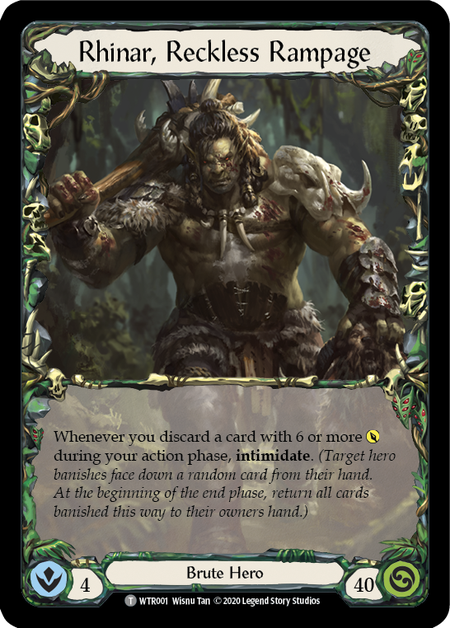 Katsu, the Wanderer // Rhinar, Reckless Rampage [U-WTR076 // U-WTR001] (Welcome to Rathe Unlimited)  Unlimited Normal | Silver Goblin