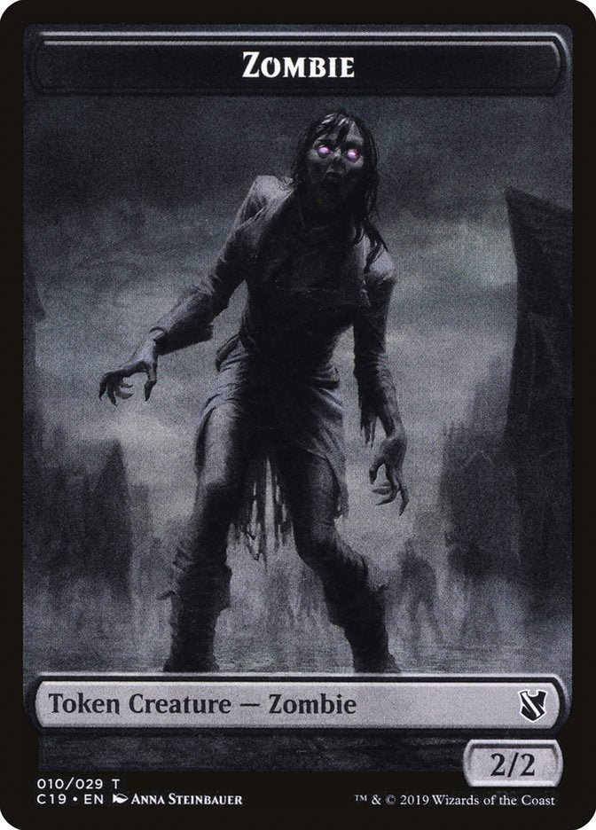 Zombie Token (010/029) [Commander 2019 Tokens] | Silver Goblin