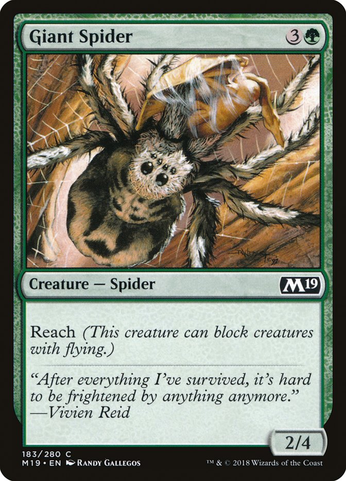 Giant Spider [Core Set 2019] | Silver Goblin