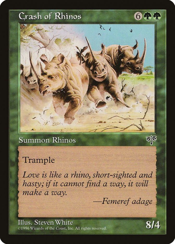 Crash of Rhinos [Mirage] | Silver Goblin