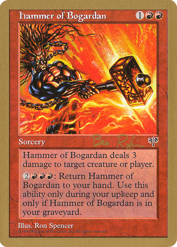 Hammer of Bogardan (Ben Rubin) [World Championship Decks 1998] | Silver Goblin