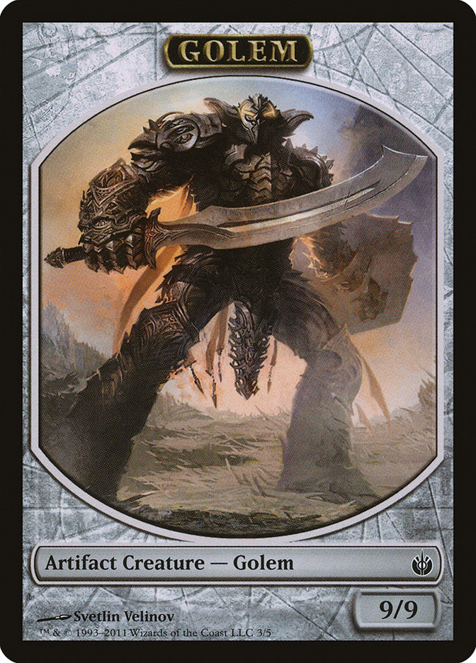 Golem Token [Mirrodin Besieged Tokens] | Silver Goblin