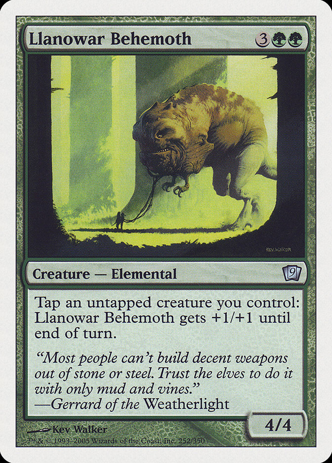 Llanowar Behemoth [Ninth Edition] | Silver Goblin