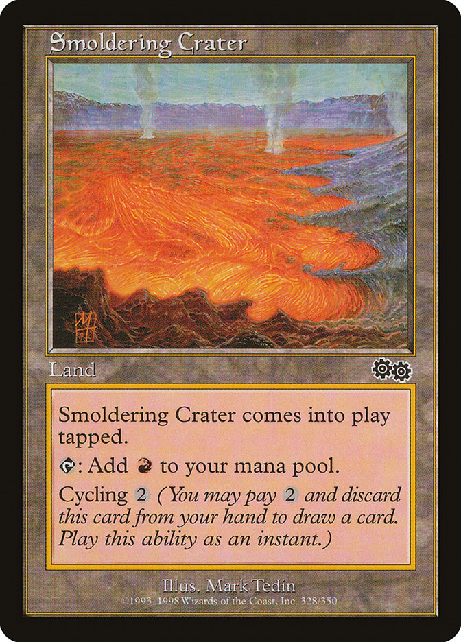 Smoldering Crater [Urza's Saga] | Silver Goblin