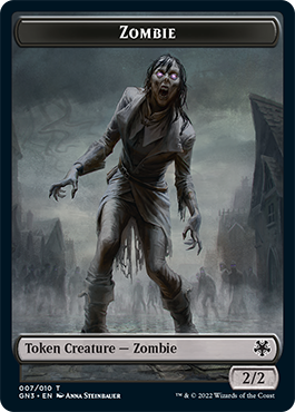 Zombie // Human Soldier Double-Sided Token [Game Night: Free-for-All Tokens] | Silver Goblin
