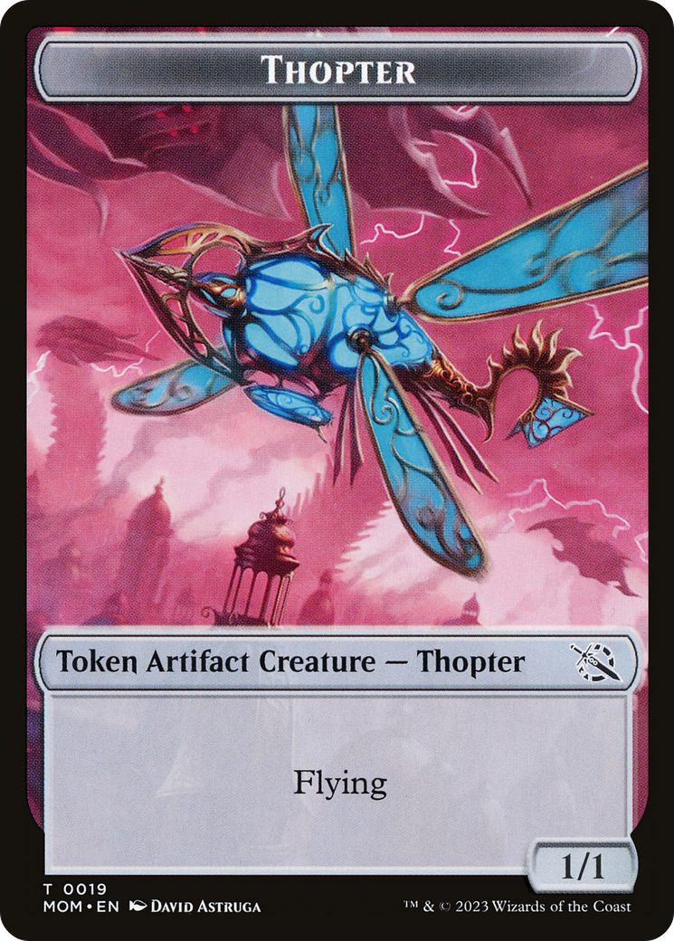 Thopter // Knight (10) Double-Sided Token [March of the Machine Tokens] | Silver Goblin