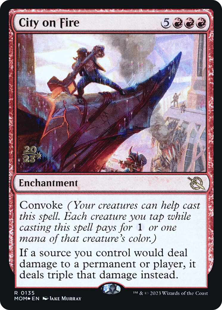City on Fire [March of the Machine Prerelease Promos] | Silver Goblin