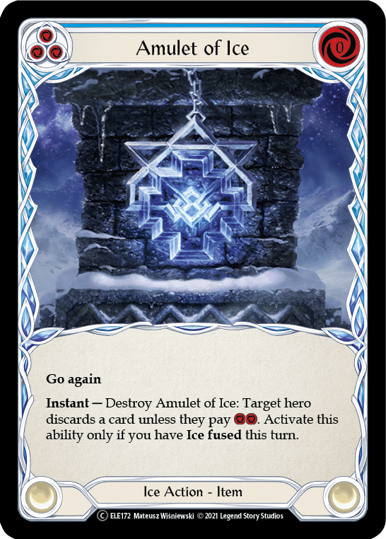 Amulet of Ice [U-ELE172] (Tales of Aria Unlimited)  Unlimited Rainbow Foil | Silver Goblin