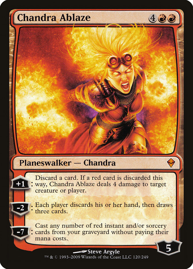 Chandra Ablaze [Zendikar] | Silver Goblin