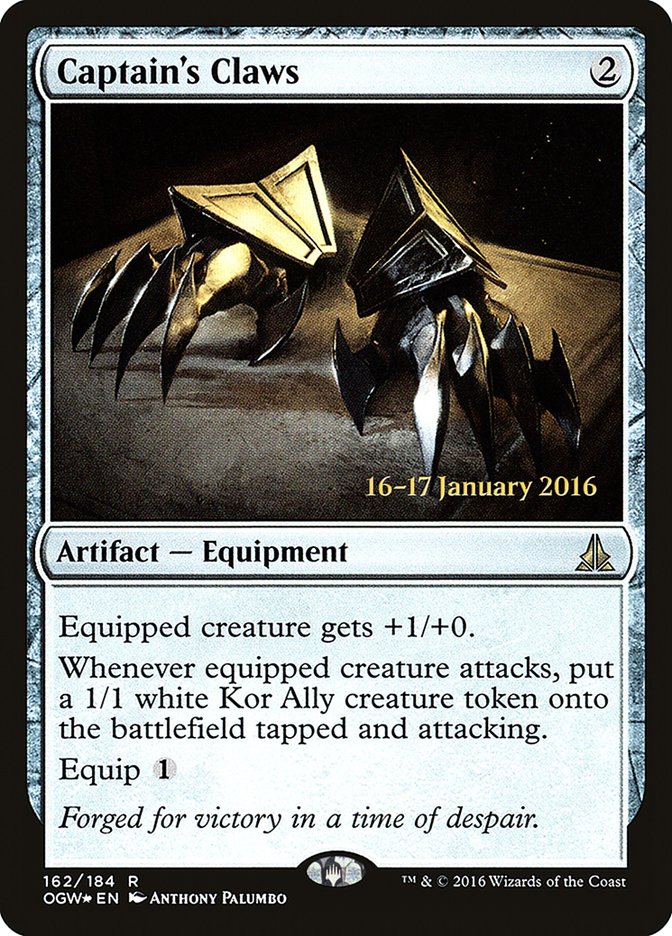 Captain's Claws [Oath of the Gatewatch Prerelease Promos] | Silver Goblin