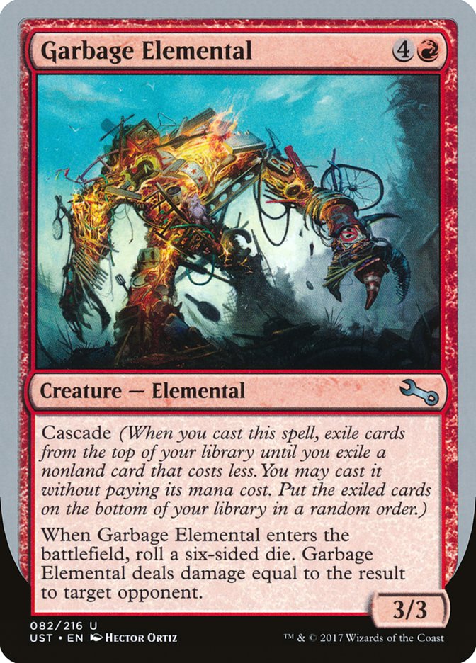 Garbage Elemental (3/3 Creature) [Unstable] | Silver Goblin