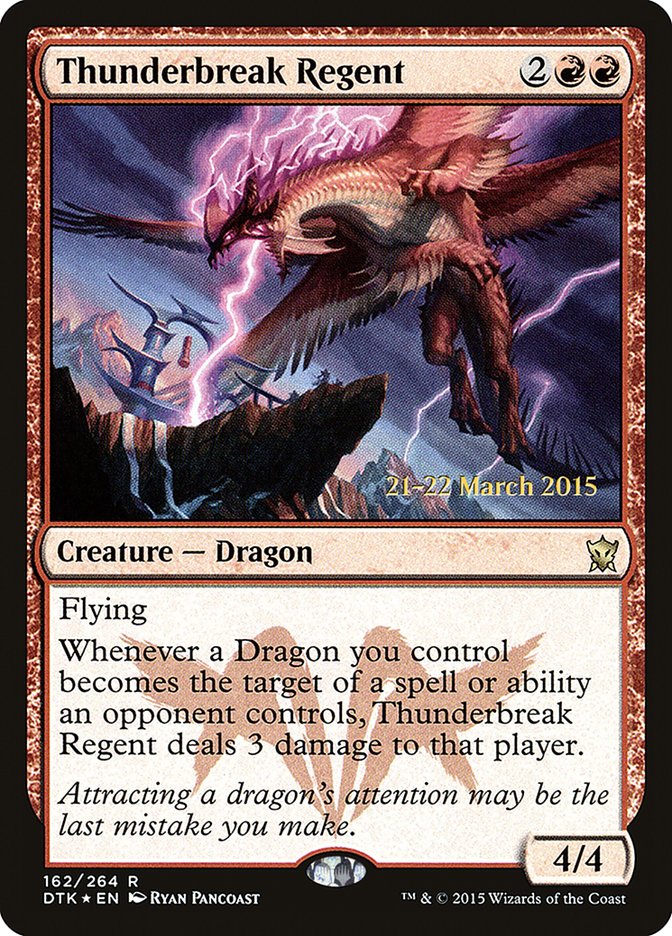 Thunderbreak Regent [Dragons of Tarkir Prerelease Promos] | Silver Goblin