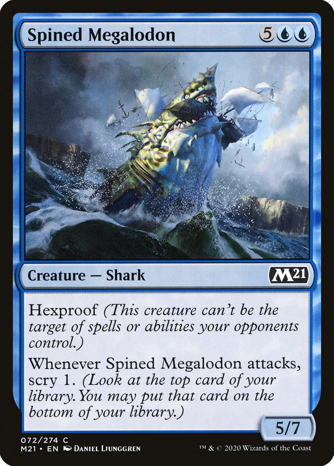 Spined Megalodon [Core Set 2021] | Silver Goblin