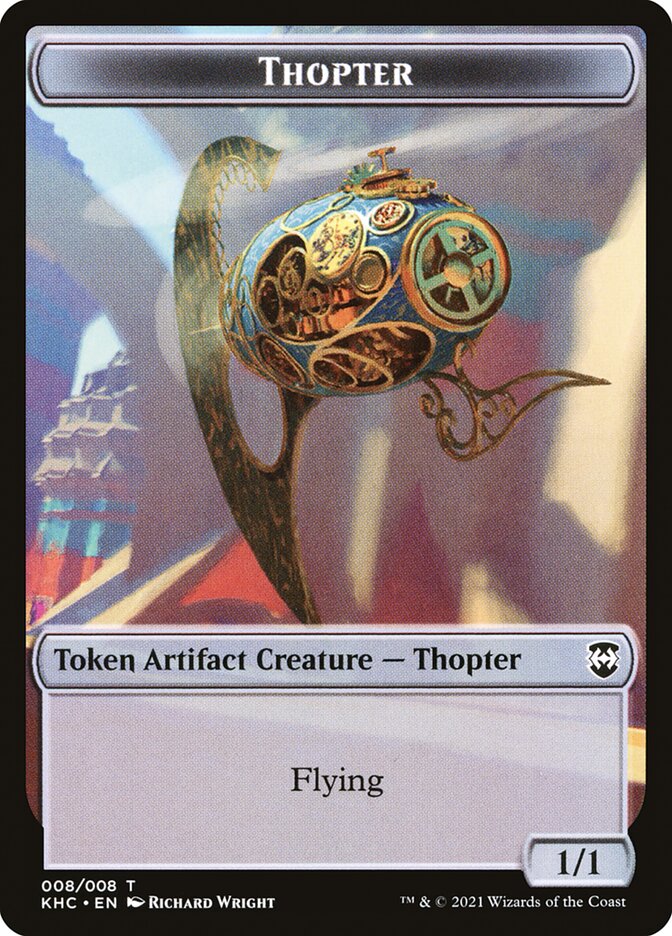Replicated Ring // Thopter Double-Sided Token [Kaldheim Commander Tokens] | Silver Goblin