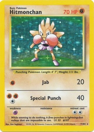 Hitmonchan (7/102) [Base Set Unlimited] | Silver Goblin