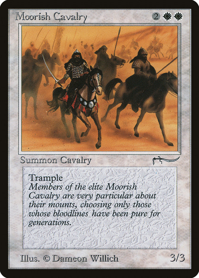 Moorish Cavalry (Dark Mana Cost) [Arabian Nights] | Silver Goblin