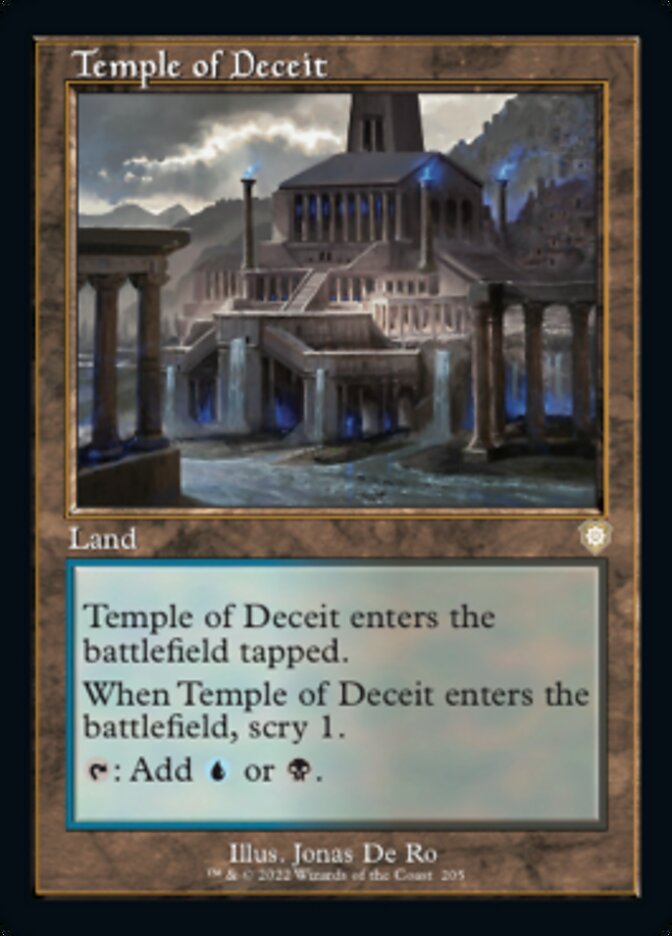 Temple of Deceit (Retro) [The Brothers' War Commander] | Silver Goblin