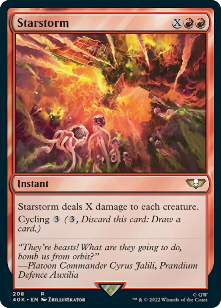 Starstorm (Surge Foil) [Warhammer 40,000] | Silver Goblin