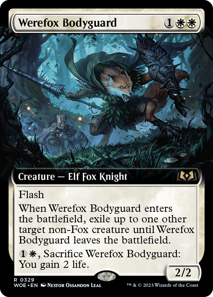 Werefox Bodyguard (Extended Art) [Wilds of Eldraine] | Silver Goblin