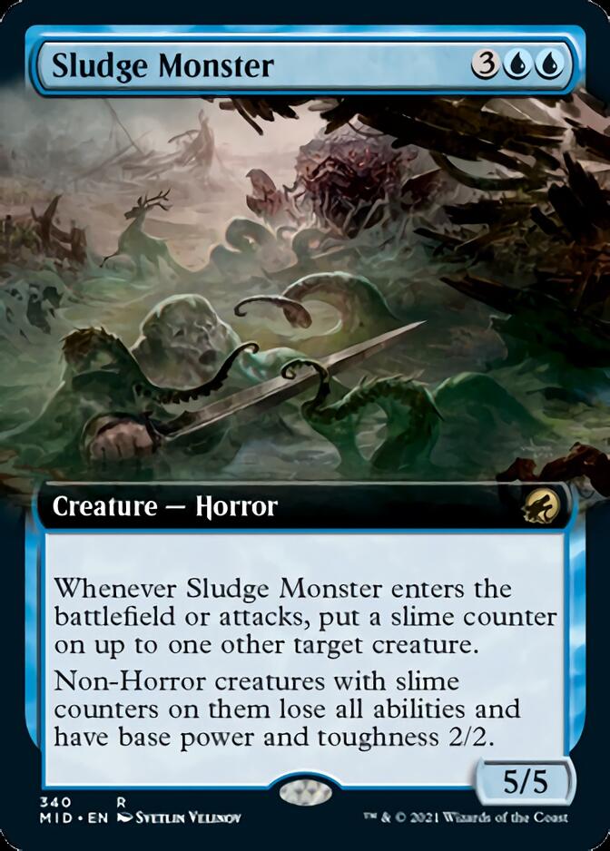 Sludge Monster (Extended Art) [Innistrad: Midnight Hunt] | Silver Goblin