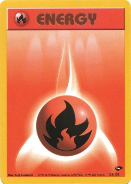 Fire Energy (128/132) [Gym Challenge Unlimited] | Silver Goblin